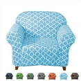 thumbnail image 1 of Stretch Sofa Slipcover 1-Piece Non Slip Couch Sofa Cover, Washable Sofa Protector with Elastic Bottom 1-4 Seater For Moving Furniture Living Room(Armchair 1-seater,Blue), 1 of 8