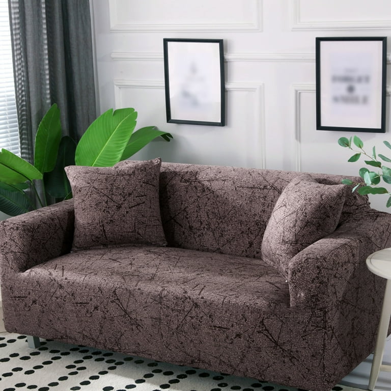 Stretch Sofa Slipcover 1-Piece Polyester Spandex Fabric Couch