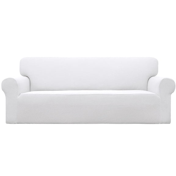 Stretch Sofa Slipcover 1-Piece Sofa Cover Furniture Protector Couch Soft with Elastic Bottom for Kids, Polyester Spandex Jacquard Fabric Small Checks