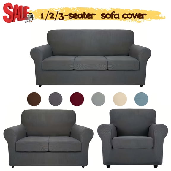 Stretch Sofa Slipcover Sets (2/3/4-Piece), 1/2/3-Seat Jacquard Couch Covers for Living Rooms and Offices Home Decor Modular Sofa Set
