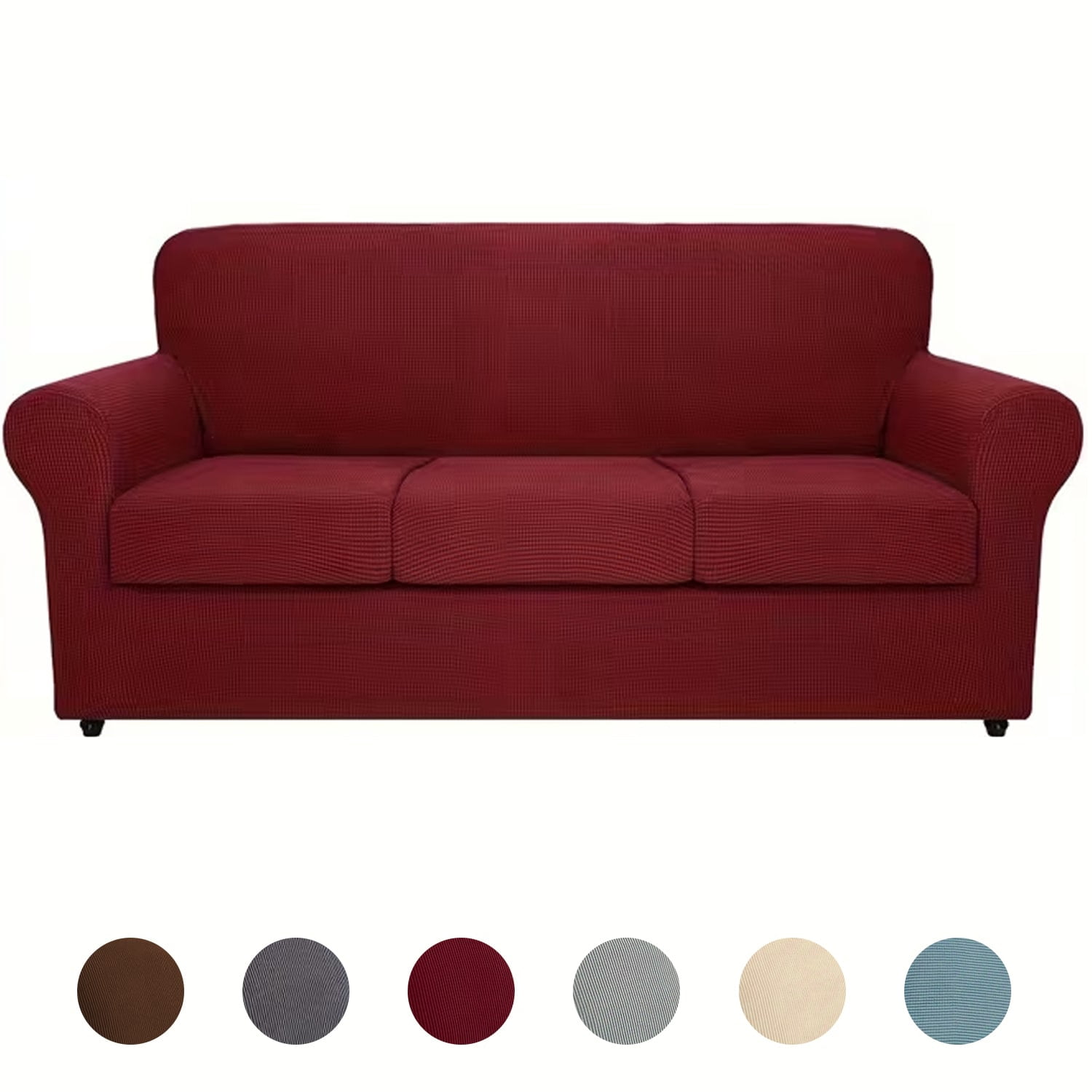 Stretch Sofa Slipcover Sets (2/3/4-Piece), 1/2/3-Seat Jacquard Couch Covers for Living Rooms and Offices Home Decor Modular Sofa Set