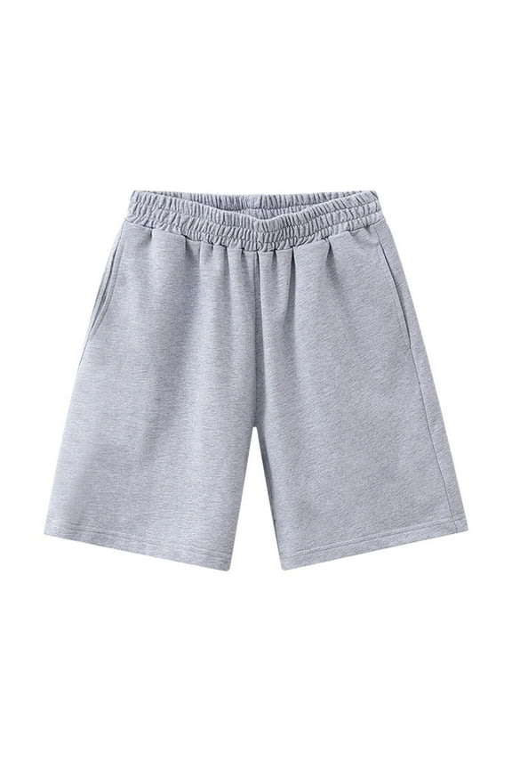 Stretch Solid Color Shorts Boys Girls Casual Quarter Pants Medium Sized Children Simple Casual Pants Shorts for Boys Boys' Pants