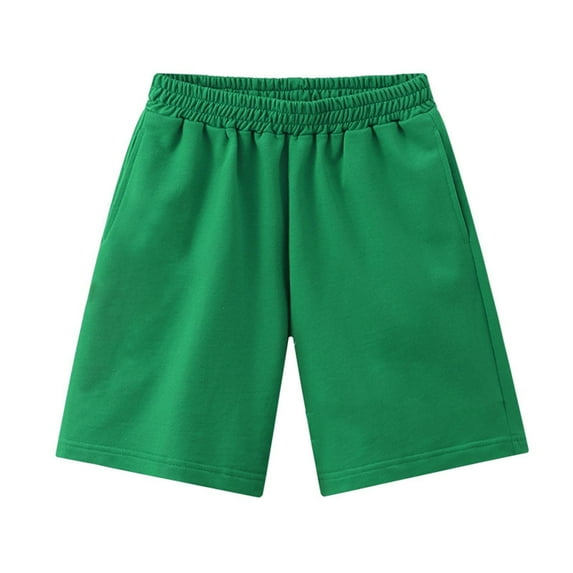 Stretch Solid Color Shorts Boys Girls Casual Quarter Pants Medium Sized Children Simple Casual Pants Shorts for Boys Boys' Pants