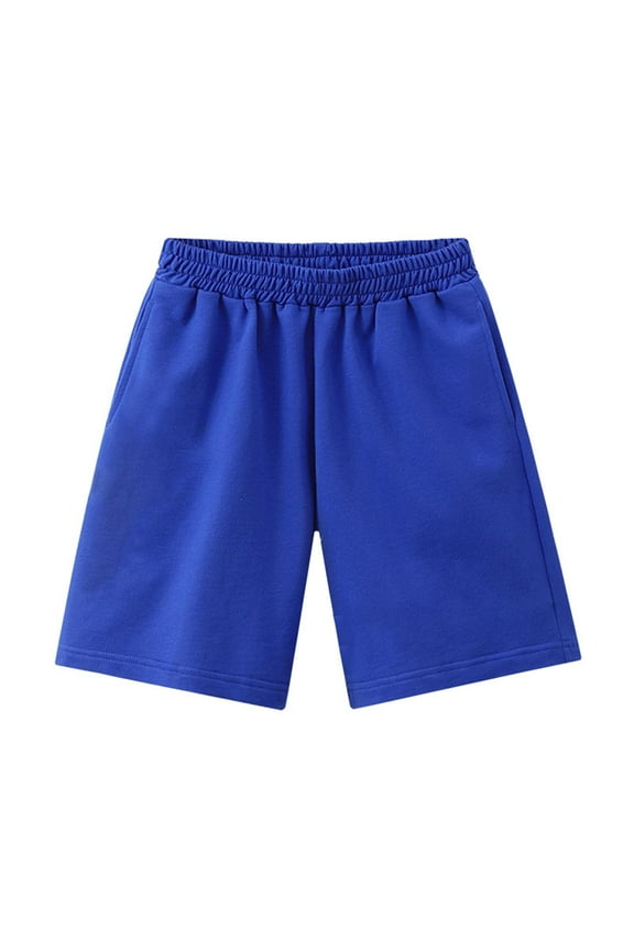 Stretch Solid Color Shorts Boys Girls Casual Quarter Pants Medium Sized Children Simple Casual Pants Shorts for Boys Boys' Pants