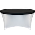 thumbnail image 1 of Stretch Spandex 6 ft Round Table Topper/Cap Black, 1 of 4