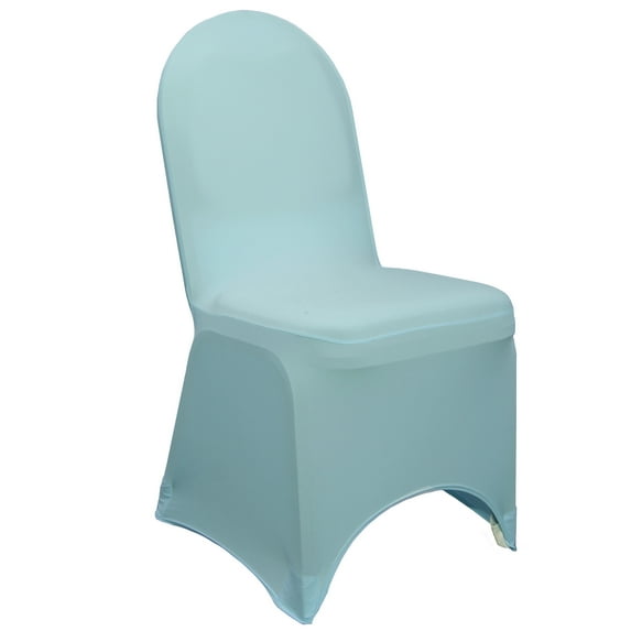 Your Chair Covers - Stretch Spandex Banquet Chair Cover for Wedding, Party, Birthday, Patio, etc. - Dusty Blue