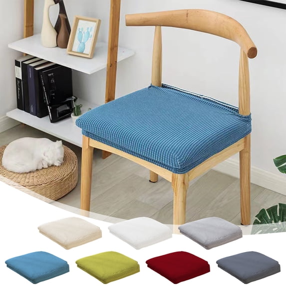 Stretch Spandex Chair Slipcover | Corn Grain Texture | Soft Washable Removable Polyester | Fits Office, Dining, Bar, Wedding & Patio Chairs | 1 Piece | 15-19 Inch Seat Cover | Non-Slip Furniture