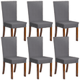 Stretch Spandex Dining Room Chair Covers Set of 6, Universal Removable
