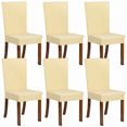 Stretch Spandex Dining Room Chair Covers Set of 6, Universal Removable