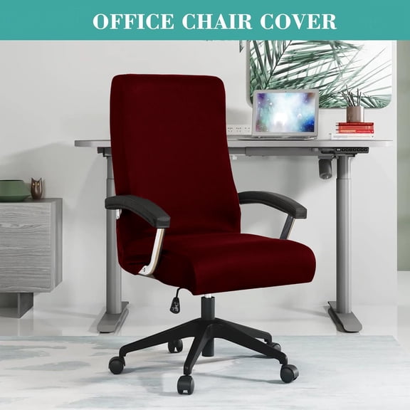 Stretch Spandex Office Chair Covers Anti-dirty Computer Seat Chair Cover Removable Slipcovers