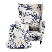 Stretch Spandex Wingback Chair Covers Sofa Slipcover Chairs Protector with Elastic Bottom Universal Size High Elastic for Home Living Room