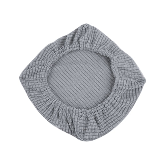 Stretch Square Stool Slipcover, Elastic Spandex Bar Chair Seat Cover for Home Kitchen Wedding Party, Non-Slip Dining Chair Protector Grey