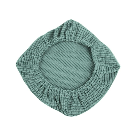 Stretch Square Stool Slipcover, Elastic Spandex Bar Chair Seat Cover for Home Kitchen Wedding Party, Non-Slip Dining Chair Protector Mint Green