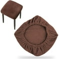 thumbnail image 1 of Stretch Stool Cover, 13X15Inch Soft Polyester Elastane Seat Protector Suitable, Elastic Slip-On for Home Party Hospitality, Brown, 1 of 4