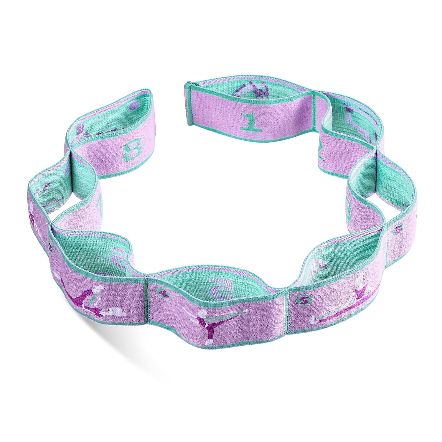 Stretch Strap for Kids Elastic Dance Stretch Band with 8 Loops Exercise Training Resistance Bands for Children Dance Stuff Ballet Pilates Yoga Gymnastics Equipment