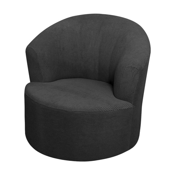 Stretch Swivel Chair Slipcover 29-36In Barrel Club Seat Cover, 92% Polyester 8% Spandex Form-Fits Recliner, Round Sofa, Hotel, Office, Pet-Proof Fabric Is Machine-Washable, 1 Sofa Cover