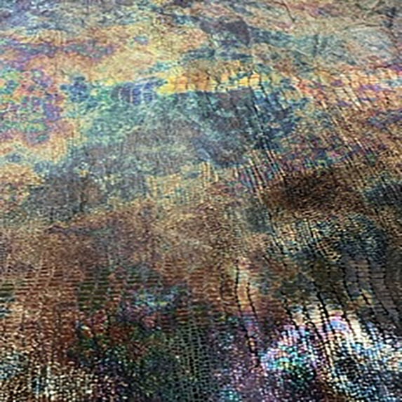 Exotic Tie-Dye Velvet | Elegant Premium Foil Stretch | Spandex Palace