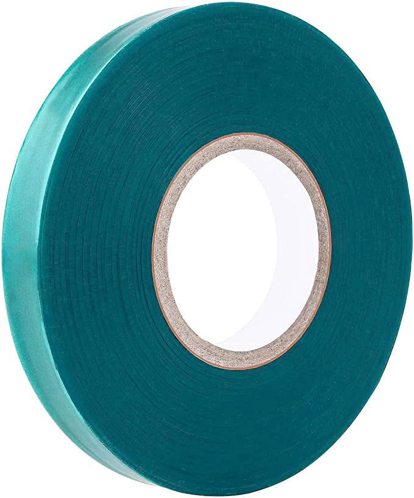 Stretch Tie Tape Roll, 1/2" 150ft Garden Tie Tape, Thick Sturdy Plant Ribbon Garden Green Vinyl