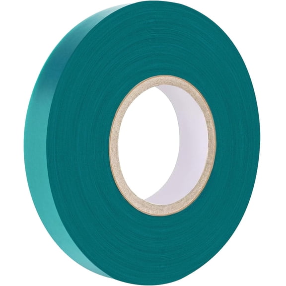 Stretch Tie Tape Roll, 1/2" 150ft Garden Tie Tape, Thick Sturdy Plant Ribbon Garden Green Vinyl Stake Gardening Tools for Indoor Outdoor Patio Plant Use