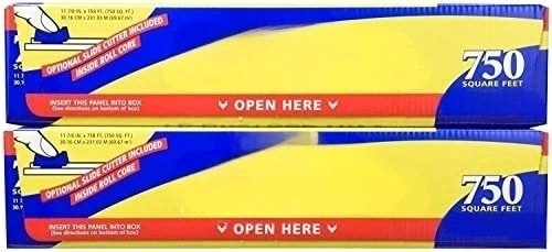 Stretch-Tite Plastic Wrap - 11 7/8 x 750 feet, 5 Pack (2 Boxes)