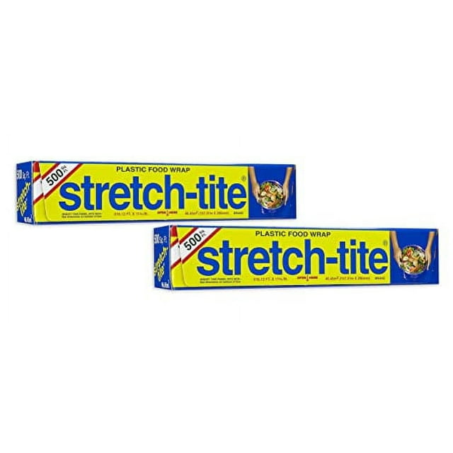 StretchTite Premium Plastic Food Wrap, 2 pack