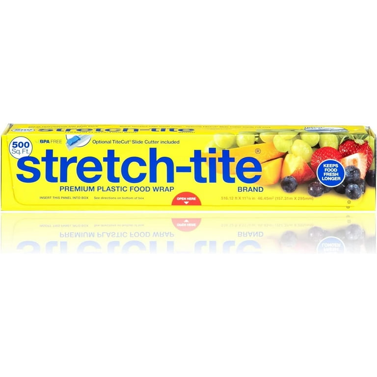 Stretch-Tite Premium Plastic Food Wrap, 500 Sq. Ft., 516.12-Ft. x