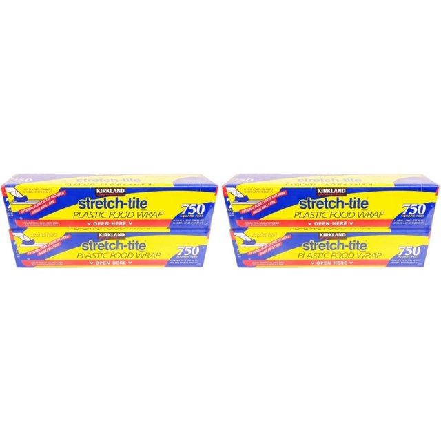 Stretch Tite dnTPbd Plastic Wrap 12 in x 750 feet, 4 Pack