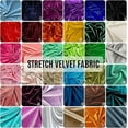 thumbnail image 1 of Stretch Velvet Fabric by the Yard – 60" Wide Soft Polyester Spandex Blend for Sewing, Costumes, and&nbsp;DIY&nbsp;Projects (Baby Pink , 5 Yard), 1 of 2