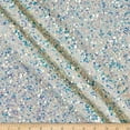 thumbnail image 1 of Stretch Velvet Sequin Fabric, Glitter Spandex Material 48 Inch in Width | Arts and Crafts, Ivory / Sample 3x3 Inch, 1 of 1