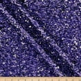 thumbnail image 1 of Stretch Velvet Sequin Fabric, Glitter Spandex Material 48 Inch in Width | Arts and Crafts, Ultra Violet / Sample 3x3 Inch, 1 of 1