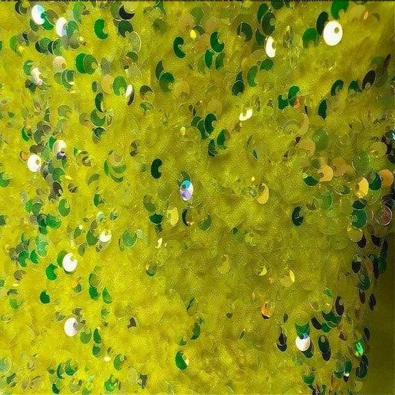 Stretch Velvet Sequin Fabric, Glitter Spandex Material 48 Inch in Width | Arts and Crafts, Yellow / Sample 3x3 Inch