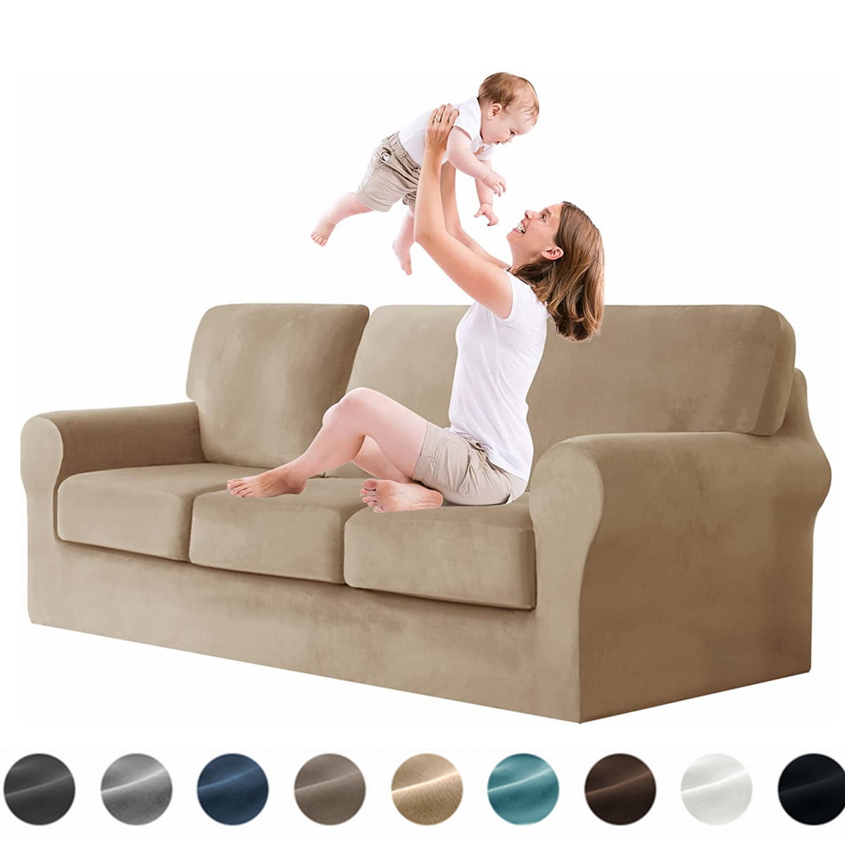 Couch Cushion Grip Design Not Pilling Soft Sofa Stretch Furniture