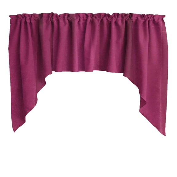 Stretch Velvet Solid Swag Window Valance 72" Wide / 36" Tall