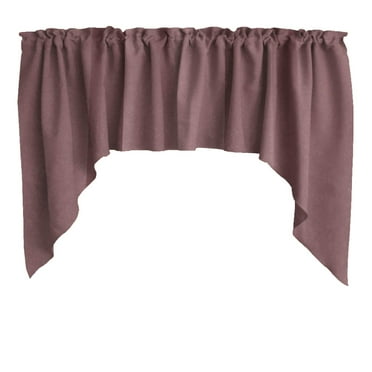 Stretch Velvet Solid Swag Window Valance 72" Wide / 36" Tall