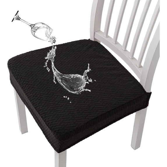 Stretch Waterproof Chair Covers for Dining Room, Spill-Proof Seat Protectors, Elastic for Kitchen Use