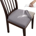 thumbnail image 1 of Stretch Waterproof Chair Seat Covers - Dining Room Chair Slipcovers - Anti-Spill Jacquard Fabric Protectors for Kitchen & Dining Chairs, 1 of 8