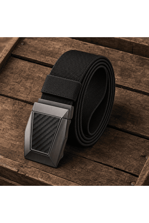 Stretch Western Rigger Web Belt Black2972 46"-50"Waist Adjustable Heavy Duty Hiking