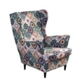 thumbnail image 1 of Stretch Wingback Chair Slipcover 2 Piece Printed All Inclusive Cushion Covers-AA-(27.5-31.3")L x(31.5-36.2")W x(37.4-43.3")H, 1 of 9