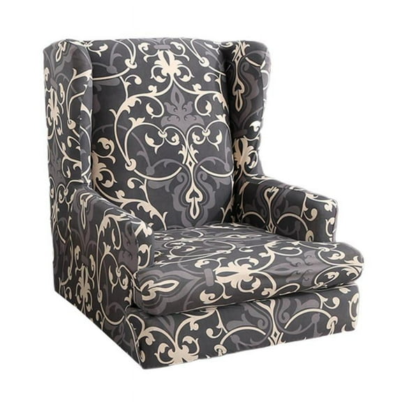 Stretch Wingback Chair Slipcover Slipcovers for Wingback Chairs Wing Chair Cover Washable Polyester Non-Slip Furniture Protector