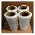 thumbnail image 1 of Stretch Wrap 4 Roll Set - 18" x 1500' Heavy Duty Moving & Packing Film - Self-Adhesive Pallet Wrap for Shipping, Storage, Boxes - Hand Use or Dispenser, 1 of 2