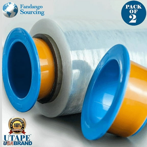 Stretch Wrap Dispenser Plastic Hand Saver Fit for 3 Core Pallet Wrap Holder (Blue) Pack of 2