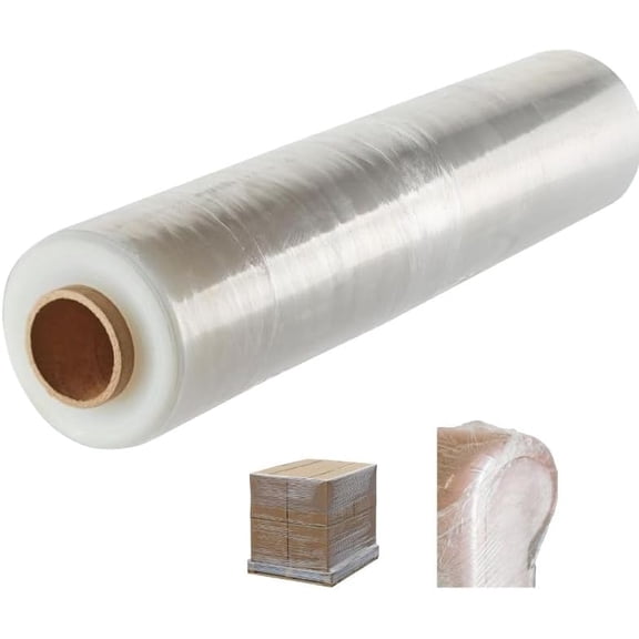 Stretch Wrap Roll Heavy Duty Plastic Moving Wrap 17.5"x1200ft