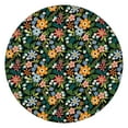 thumbnail image 1 of Stretch-fit floral tablecloth with smooth polyester surface, easy care, fits 44-52 inch diameter round tables, extra large version, 1 of 7