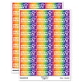 thumbnail image 1 of Stretch for Excellence Giraffe Teacher Student School Sticker Set - Rainbow - Matte Finish - 1.75" Medium, 1 of 7