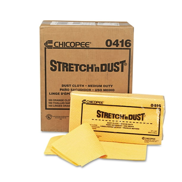 Stretch 'n Dust Cloths, 23.25 x 24, Orange/Yellow, 20/Bag, 5 Bags/Carton Stretch 'n Dust Cloths, 23.25 x 24, Orange/Yellow, 20/Bag, 5 Bags/Carton