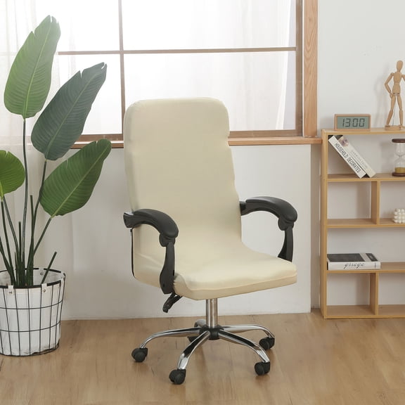 Stretch office Chair Cover,Universal Fit Desk Chair Slipcover,Washable Spandex Fabric Chair Protector,Removable Chair Cover for Executive Rolling office Chairs,Decorative Chair Slipcover