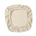 thumbnail image 1 of Stretch office computer chair seat covers Removable anti-dust chair slip cover Cream, 1 of 8