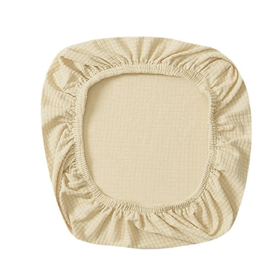 Stretch office computer chair seat covers Removable chair slip cover Beige