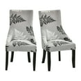thumbnail image 1 of Stretch wingback Side Chair slipcover Printed, armless wingback Chair Cover with Elastic Bottom Sloping Armchair Covers Removable Washable Armchair Covers-AH-1 Pcs, 1 of 8