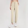 thumbnail image 1 of StretchActive Pants for Women Ultra Stretch Breathable Tapered Athletic Joggers for Lounge & Workout Beige L, 1 of 8